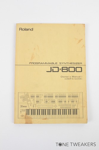 Roland 800 owner - manual, i