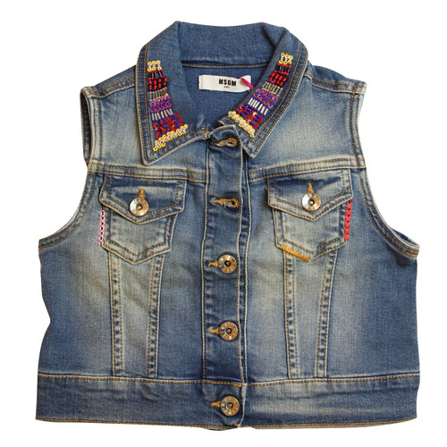 Msgm kids jeans vest - msgm,