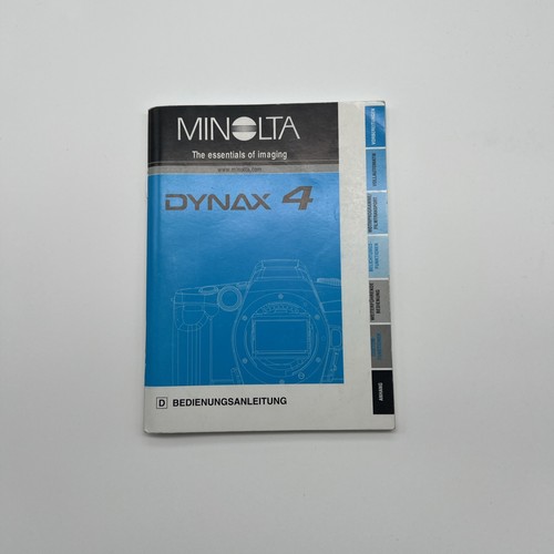 Minolta dynax manuale di - minolta,