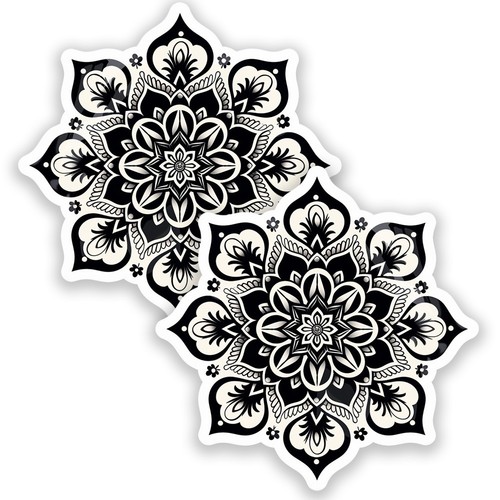 Sticker mandala ornamentale - mandala,