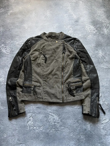 Giacca pelle moto biker