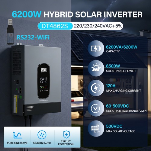 Inverter solare 48v 6200w - 48v,