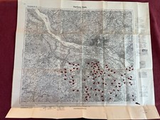 1936 HAMBURG-STADE Reichskarte-foglio unico 33-DR-1:100000-Winsen-big size