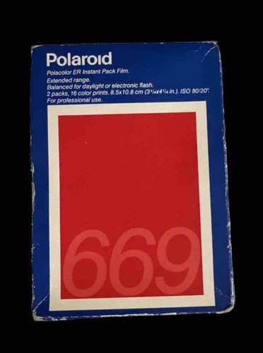 Scatola sigillata polaroid - polaroid, 669