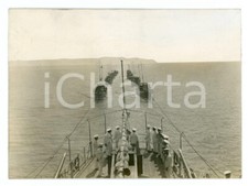 1935 ca REGIA MARINA MILITARE Squadriglie MAS a rimorchio - Foto 15x11 cm