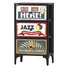 Amicasa JAZZ Cassettiera 3 Cassetti (45cm) Mobile KIT