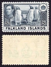 Falkland Is SG160 KGVI 2/6