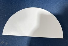 Teflon - Ptfe Virgin Plastic Sheet Plate 1/4" x 5” x 11” Half Round Leftovers.