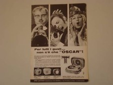 advertising Pubblicità 1962 OSCAR TEPPAZ FRANCE