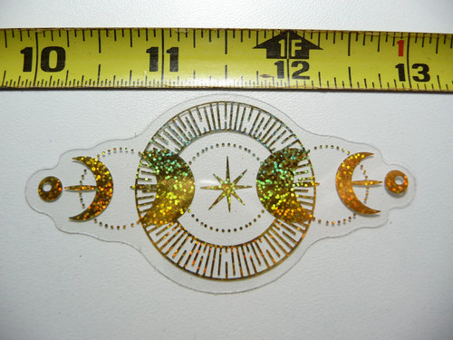 Adesivo olografico fasi - fasi, lune