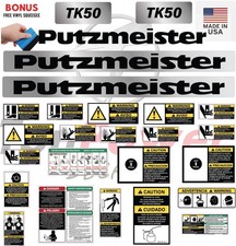 Fits Putzmeister TK50 Decal