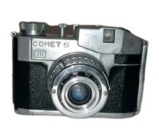 Macchina Fotografica Analogica Comet Bencini Cmf 127 Milano Con Custodia Vintage
