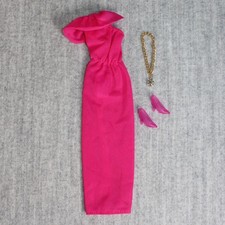 BARBIE MATTEL bambola vintage moda anni 80 belle scelte #4125 maxi abito ed extra