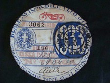 BOLLO 1933 REALE AUTOMOBILE CLUB ITALIA ORIGINALE PER MOTO GUZZI  BIANCHI FRERA 