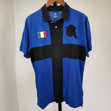 Polo Nike Inter Milan 2012 con colletto Preto E Azul 13 Italia taglia XL