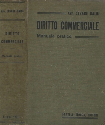 Diritto commerciale manuale - diritto, commerciale.