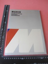 BMW - M 635 CSi - CARTELLINA