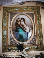 Antico Quadro Illuminato Sacra