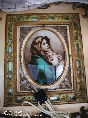 Antico quadro illuminato - quadro, sacra