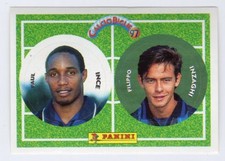 figurina CALCIO BIGLIE 97 PANINI NEW numero 55 INCE - INZAGHI