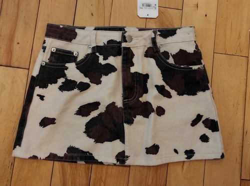 Minigonna denim con stampa - denim,