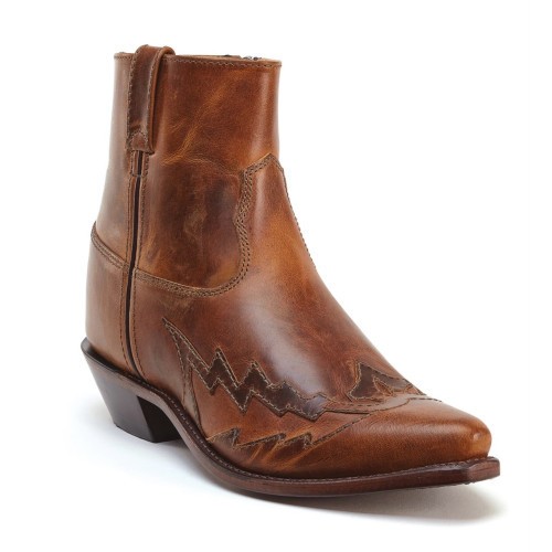 Stivali bassi pelle western - in,