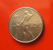 50 LIRE 1981 ERRORE - MANCANZE DIFFUSE AL DRITTO E AL ROVESCIO [A223]