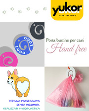 Portabustine Hand Free per cani - gadget cinofilo medaglione