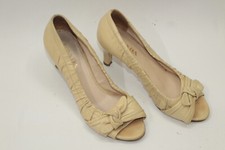 Scarpe donna PRADA tg 5 Europa 35 pelle beige Made in Italy S9350