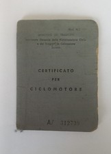 LIBRETTO CICLOMOTORE ORIGINALE
