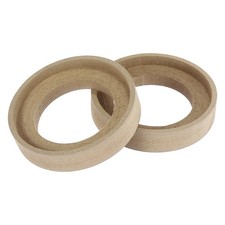 Pair 2.5 inch car beige