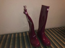 Stivali Hunter numero 38 di colore viola usati poco quasi nuovo