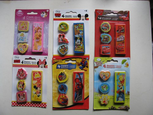 Disney confezione gomme set - 4,