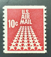 1968 10c AIRMAIL 50 STAR RUNWAY COIL MINT NEVER HINGED MNH C73