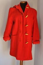 Cappotto Trench Vintage Anni 80 Rosso Berg Made In Italy Taglia M 42 Italiana