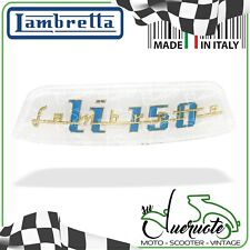 TARGHETTA POSTERIORE SELLA SCRITTA FREGIO STEMMA PER LAMBRETTA LI 150 1962-1967