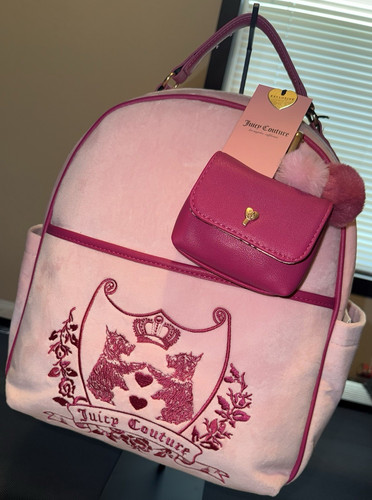 Zaino juicy couture rosa zip - juicy,