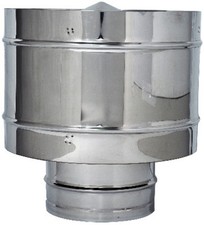 FUMAIOLO FISSO ANTIVENTO INOX