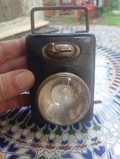 ANTICA TORCIA DA FERROVIERE O DA MINATORE TEDESCA IN LATTA ANNI 40 