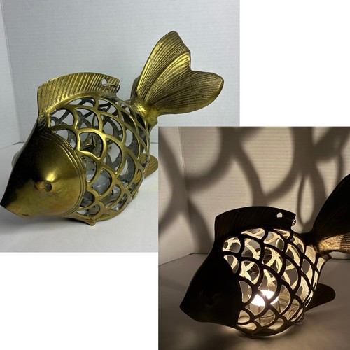 Vintage ottone koi pesce - vintage,