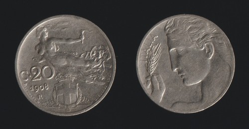 Centesimi 1908 liberta - 20,