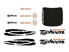 KIT ADESIVI SCOOTER GILERA TYPHOON NERO/ARANCIONE