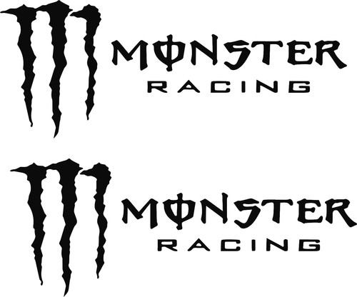 Monster racing decalcomanie - monster,