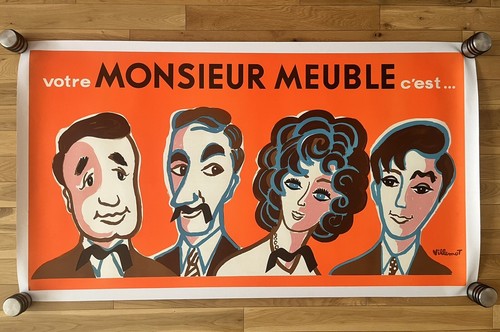 Affiche originale monsieur - affiche,
