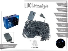 Luci Natale Albero Mantello 320 Led Luce Multicolore 2,5x1,5mt 52657A dfh