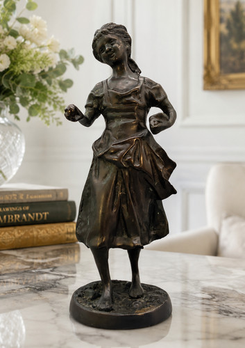 Antica scultura bronzo - antica, in