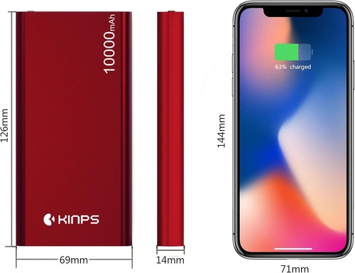 Kinps powerbank 10000 - kinps, mah