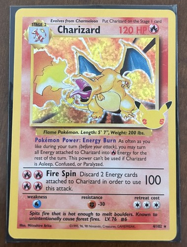 Charizard 25th anniversario