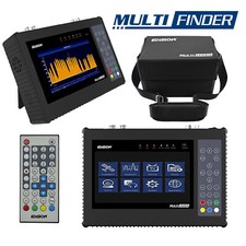 Edision Multi-Finder Misuratore per DVB-S/S2 DVB-T/T2 DVB-C H.265/HEVC Display 7"
