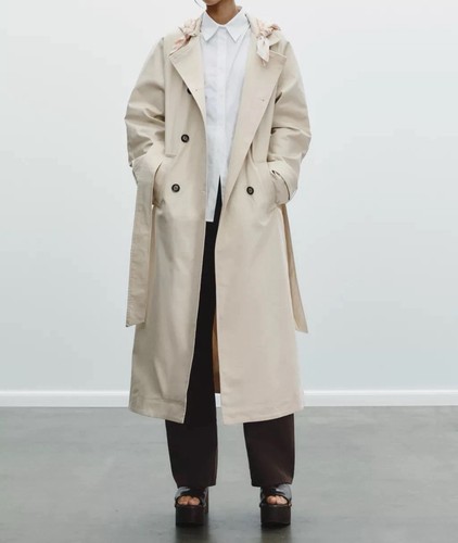 Zara sciarpa lunga trench coat - zara,